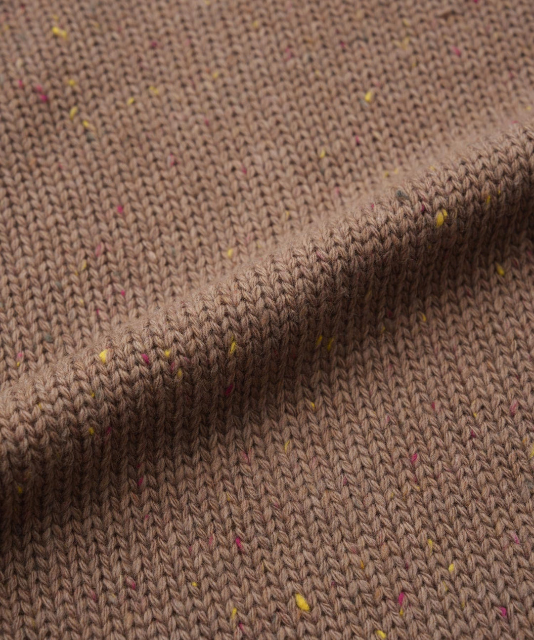 Long-Sleeve Color Nep Knit Romper