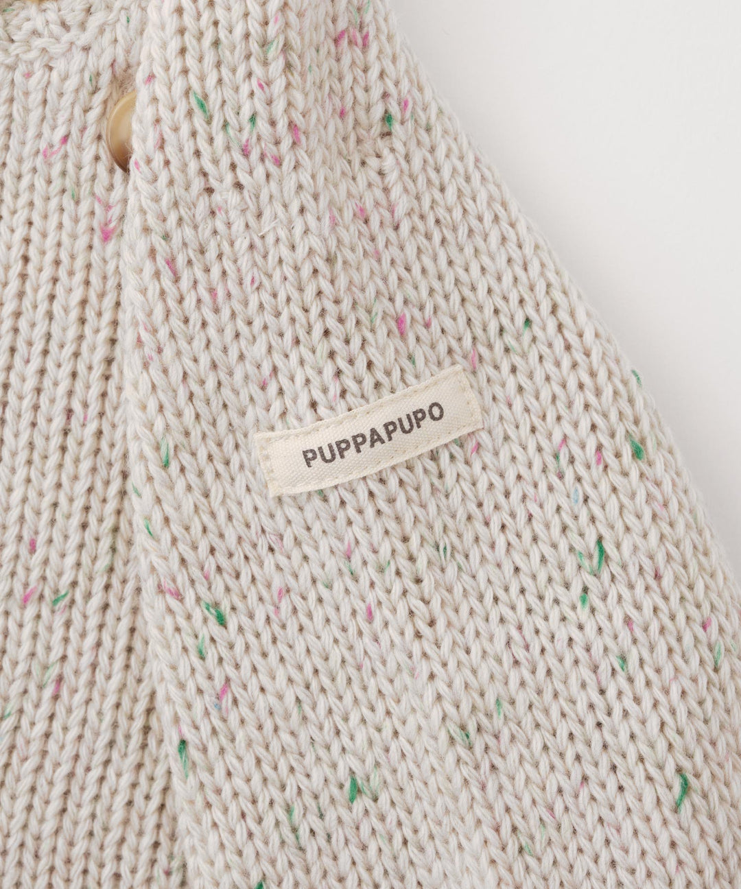 Long-Sleeve Color Nep Knit Romper