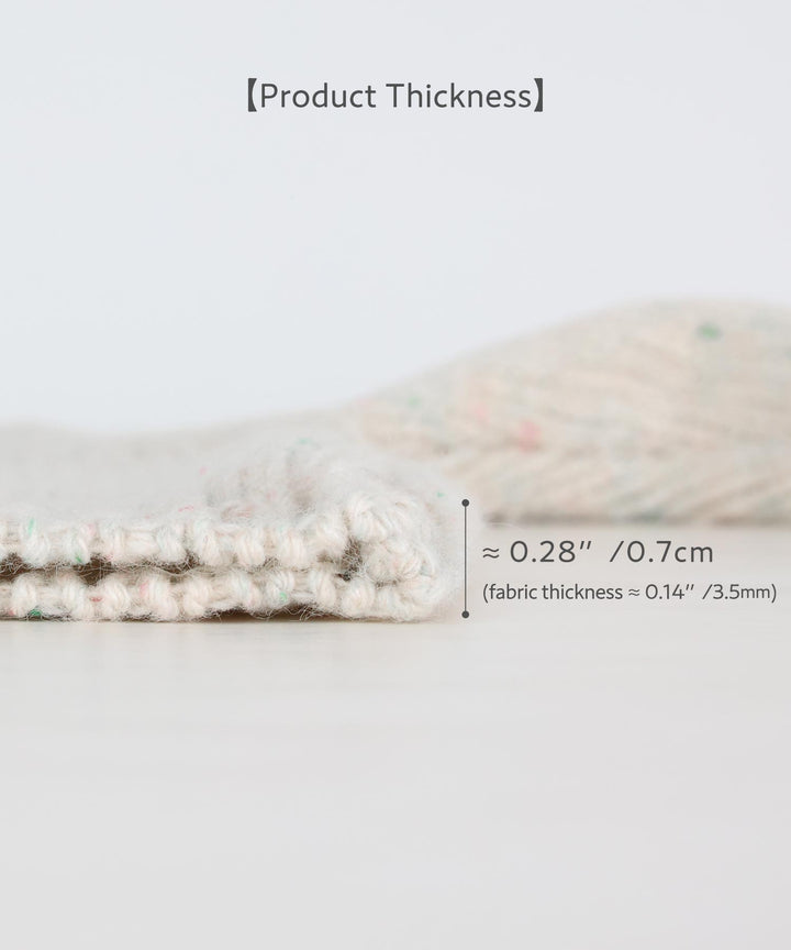 Long-Sleeve Color Nep Knit Romper