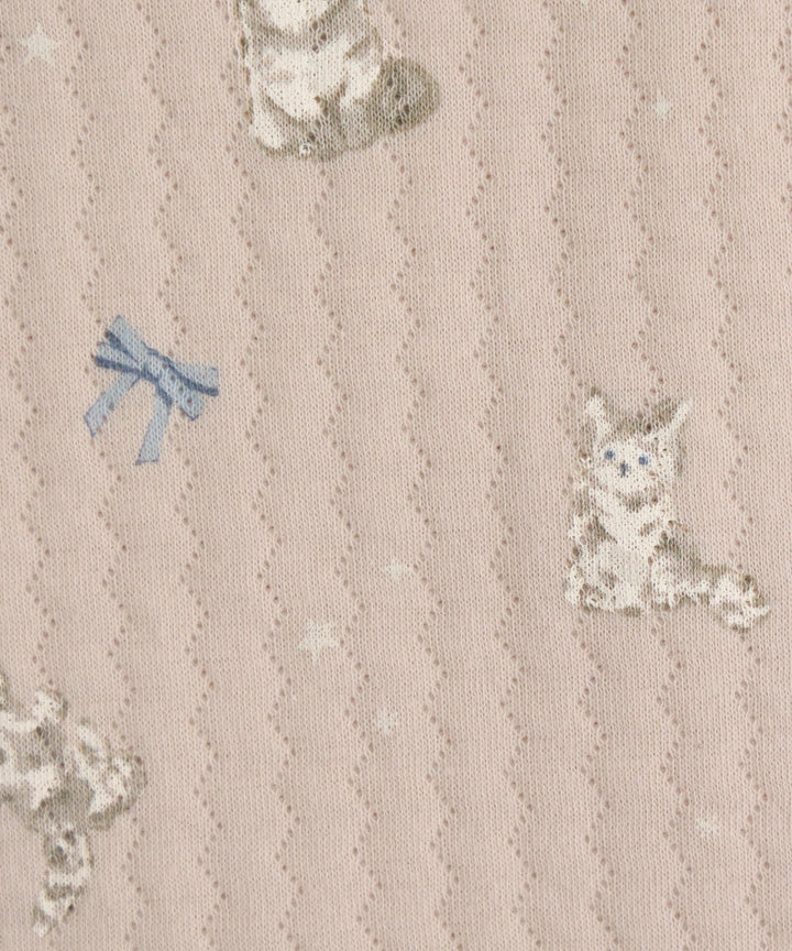 Baby Knit Quilt Pajamas with Stomach-Wrap Waistband