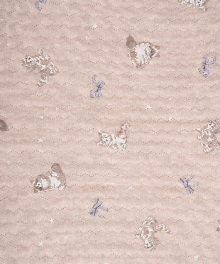 Baby Knit Quilt Pajamas with Stomach-Wrap Waistband