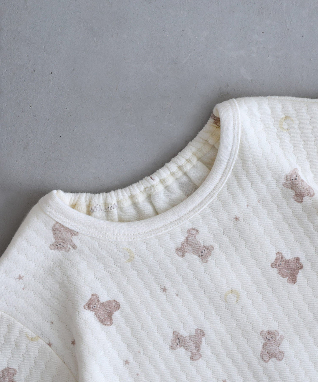 Baby Knit Quilt Pajamas with Stomach-Wrap Waistband