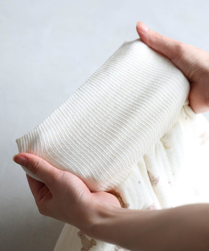 Baby Knit Quilt Pajamas with Stomach-Wrap Waistband