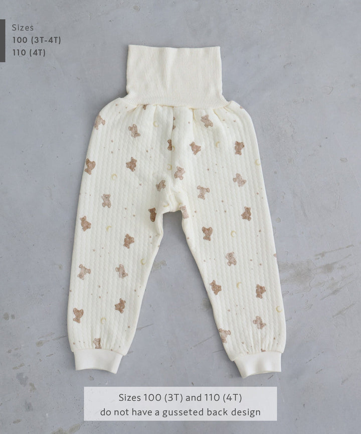 Baby Knit Quilt Pajamas with Stomach-Wrap Waistband