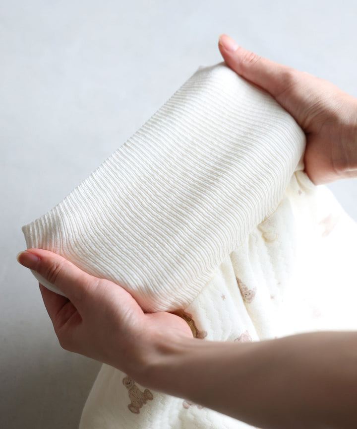 Baby Knit Quilt Pajamas with Stomach-Wrap Waistband