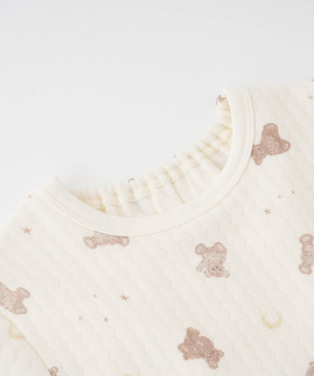 Baby Knit Quilt Pajamas with Stomach-Wrap Waistband