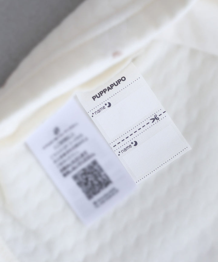 Baby Knit Quilt Pajamas with Stomach-Wrap Waistband