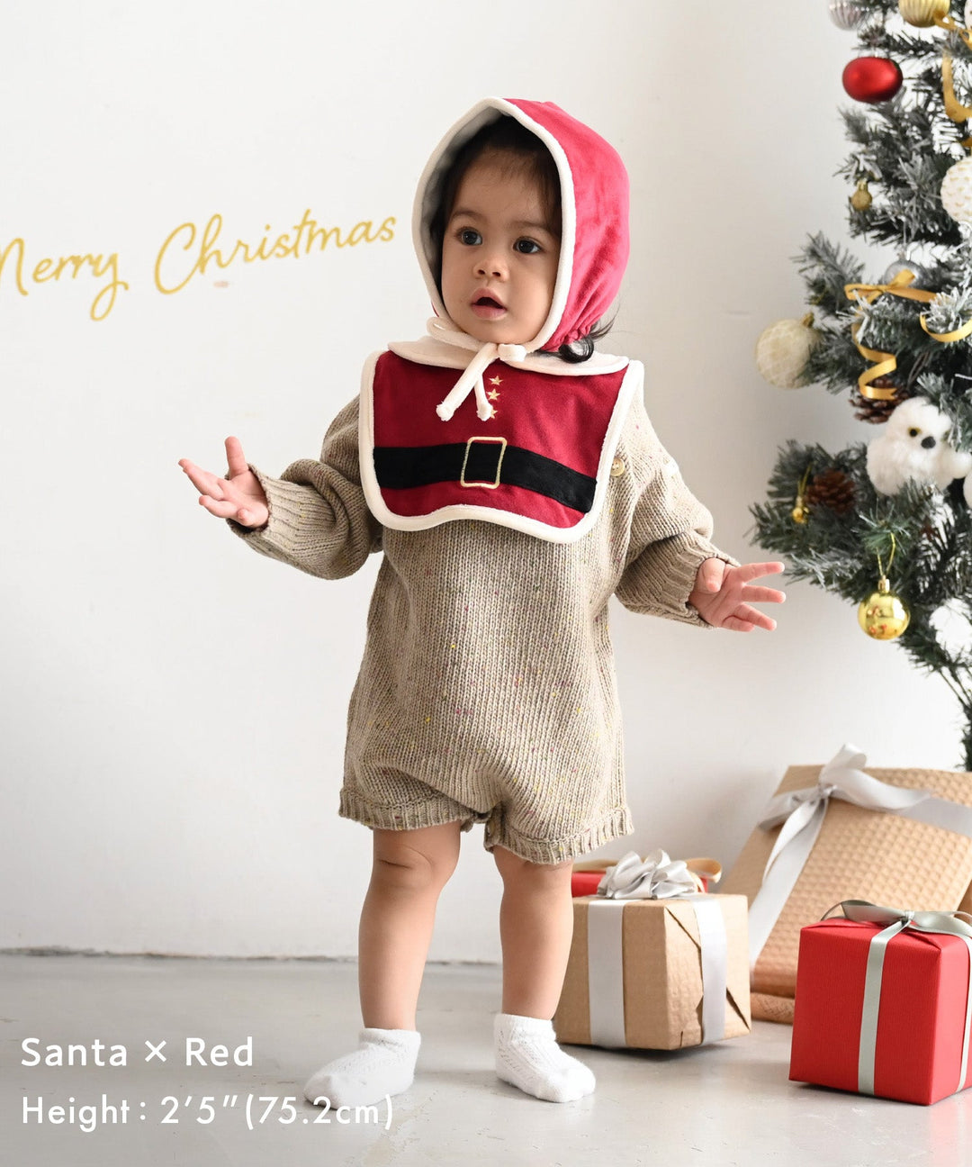 [Christmas] Costume Bib and Bonnet Set