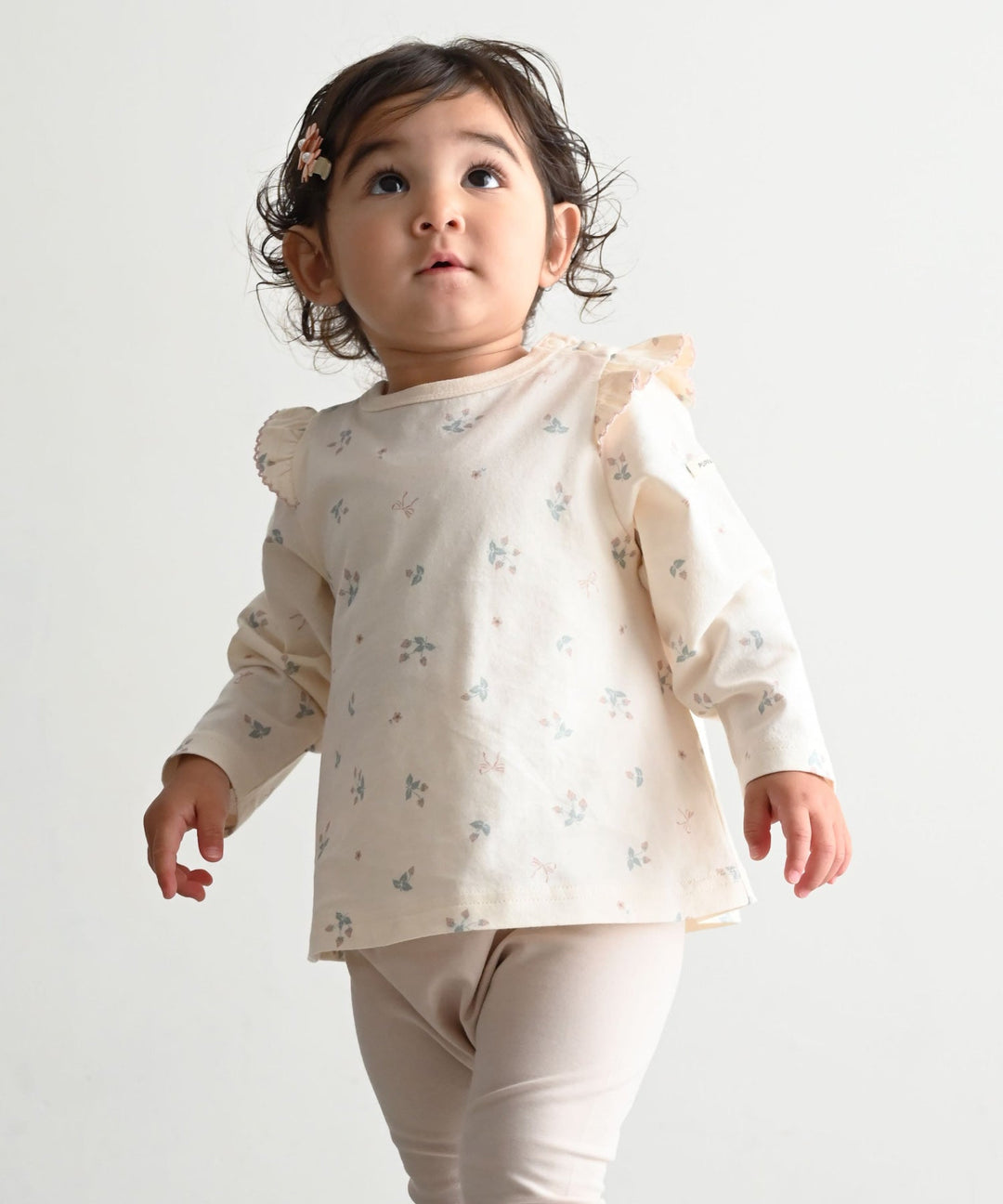 【SS】Shoulder Frill Long-Sleeve T-Shirt