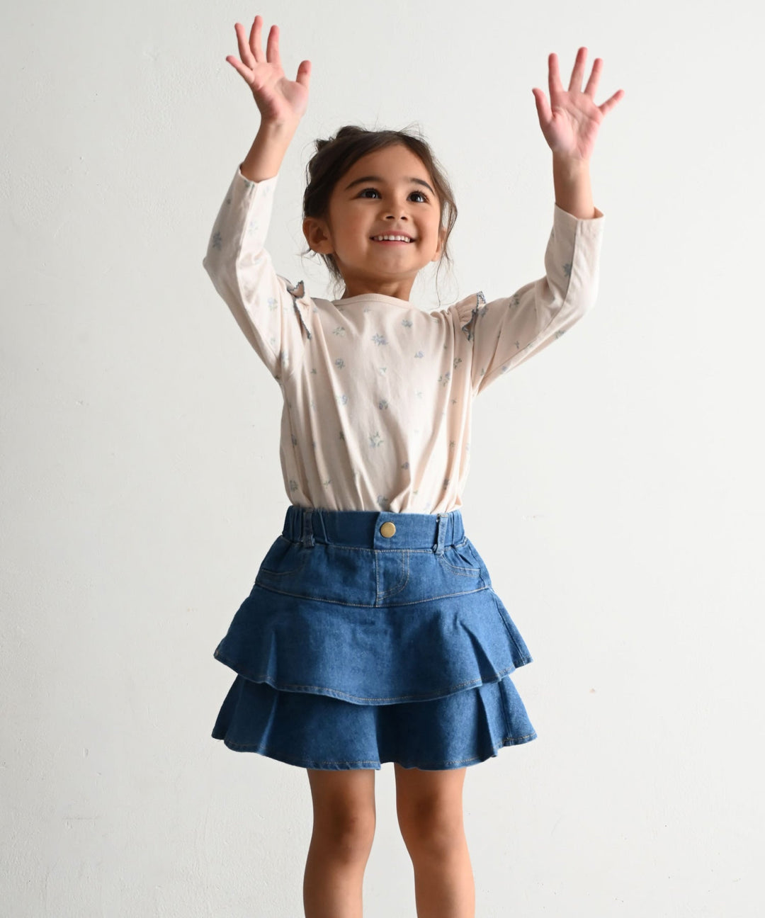 【SS】Shoulder Frill Long-Sleeve T-Shirt