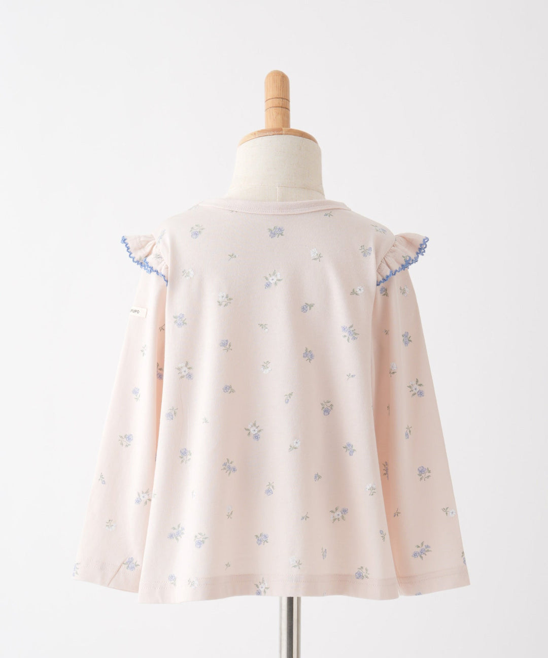 【SS】Shoulder Frill Long-Sleeve T-Shirt