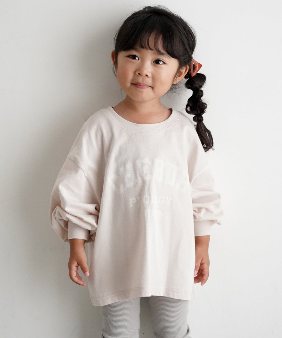 【SS】College Logo Long-Sleeve T-Shirt