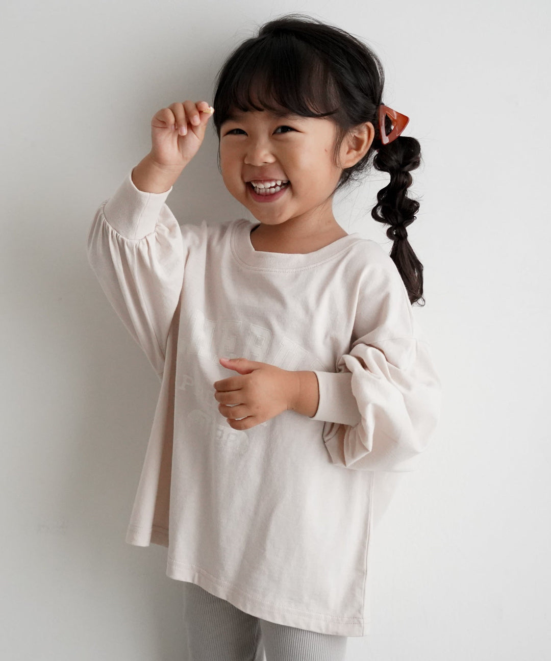 【SS】College Logo Long-Sleeve T-Shirt