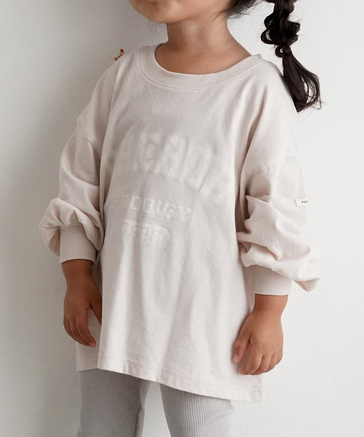 【SS】College Logo Long-Sleeve T-Shirt