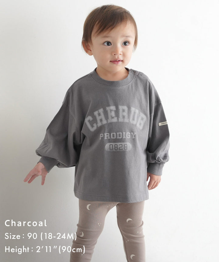 【SS】College Logo Long-Sleeve T-Shirt