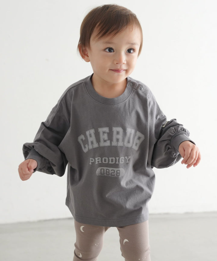 【SS】College Logo Long-Sleeve T-Shirt