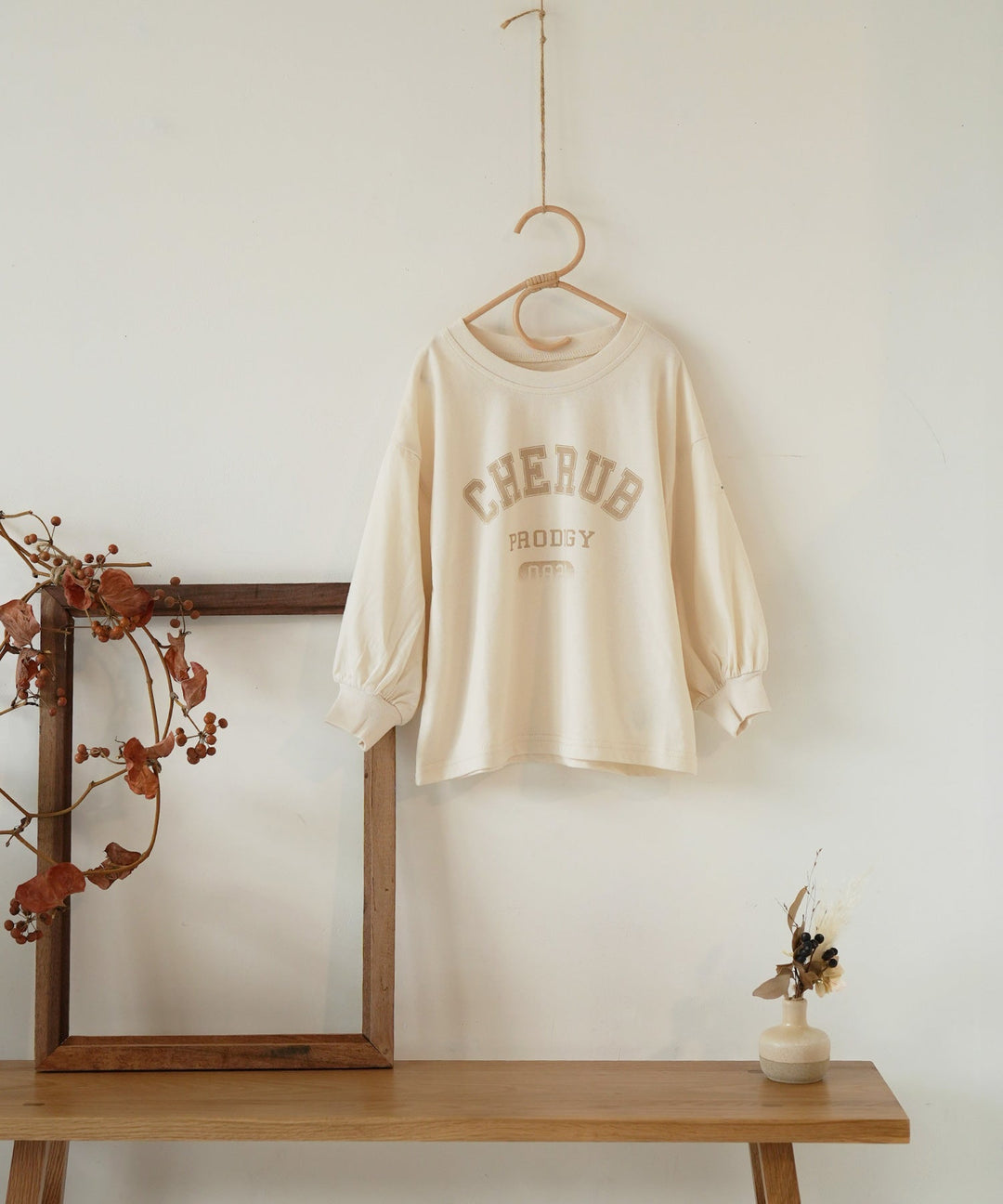 【SS】College Logo Long-Sleeve T-Shirt