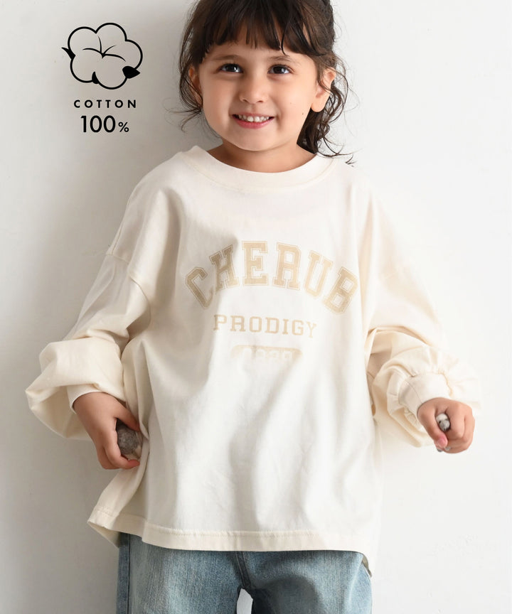 【AW】College Logo Long-Sleeve T-Shirt