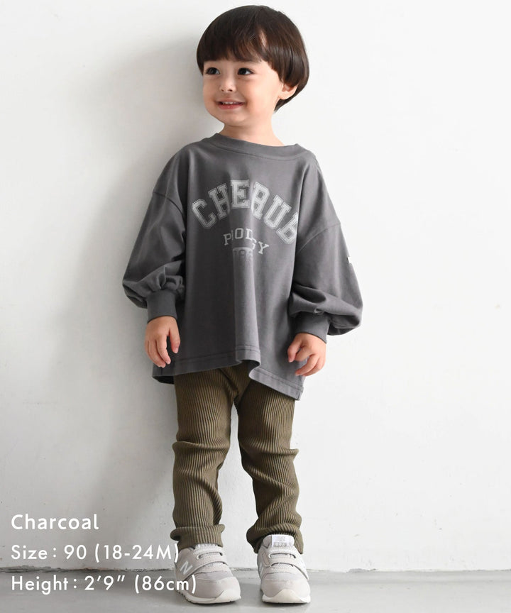 【AW】College Logo Long-Sleeve T-Shirt