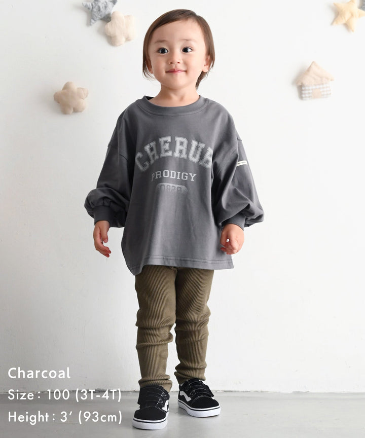 【AW】College Logo Long-Sleeve T-Shirt