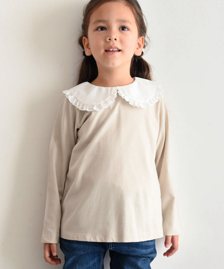【AW】Big-Collar Long-Sleeve T-Shirt