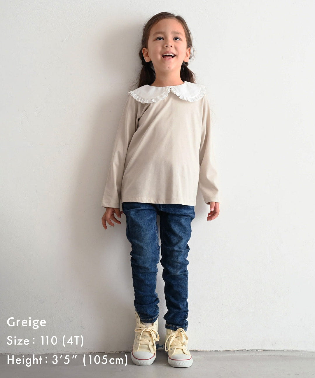 【AW】Big-Collar Long-Sleeve T-Shirt