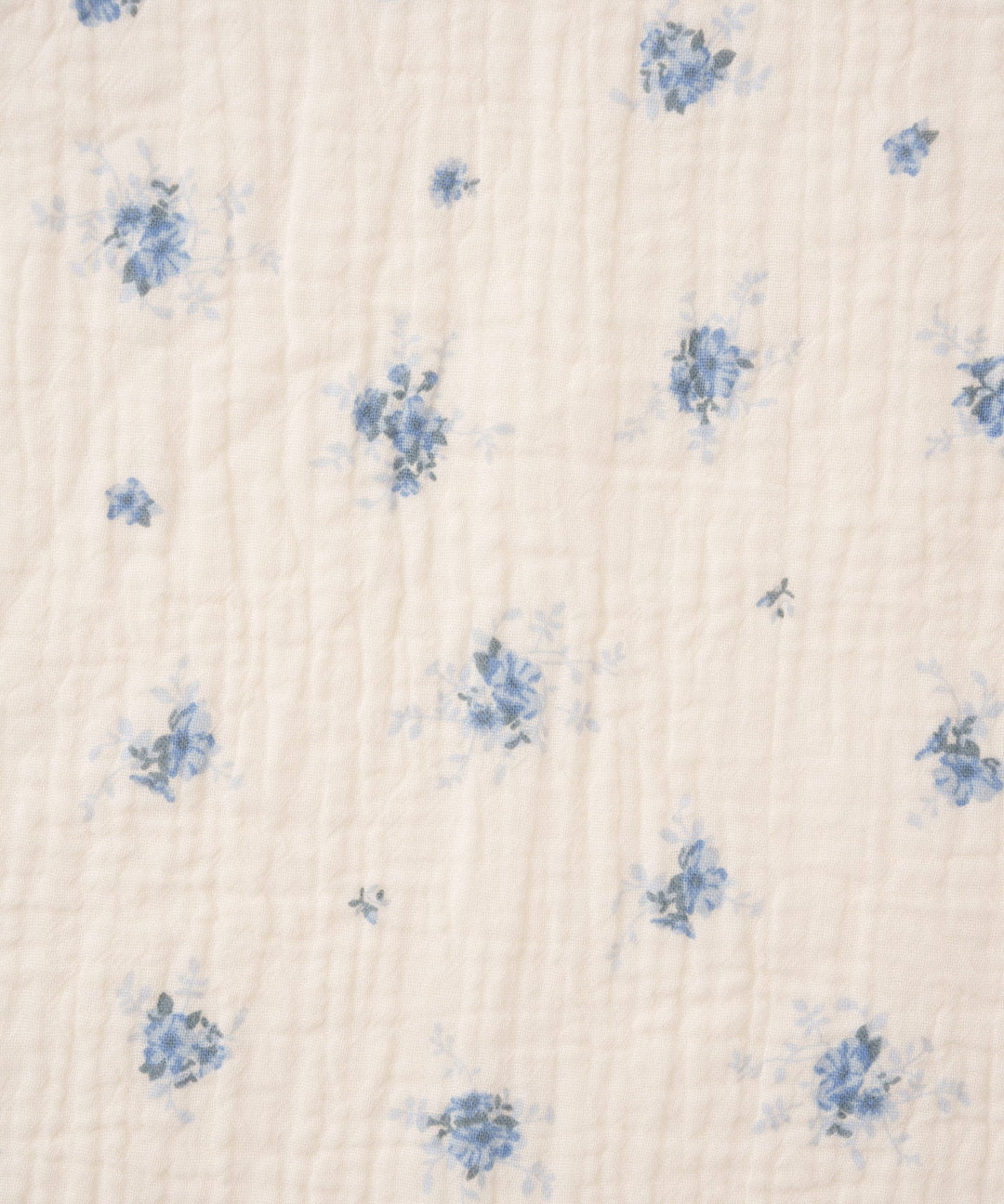 Double Gauze Blouse with Frilled Collar