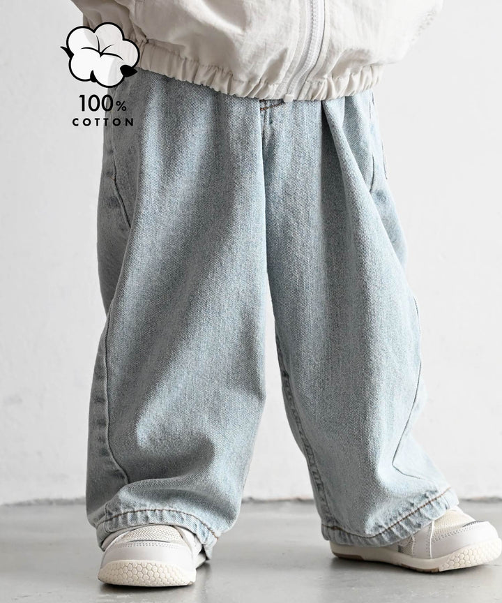 Vintage-Style Denim Pants