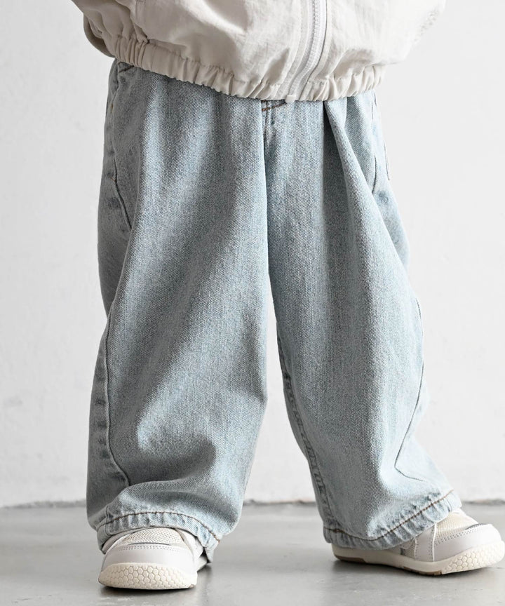Vintage-Style Denim Pants