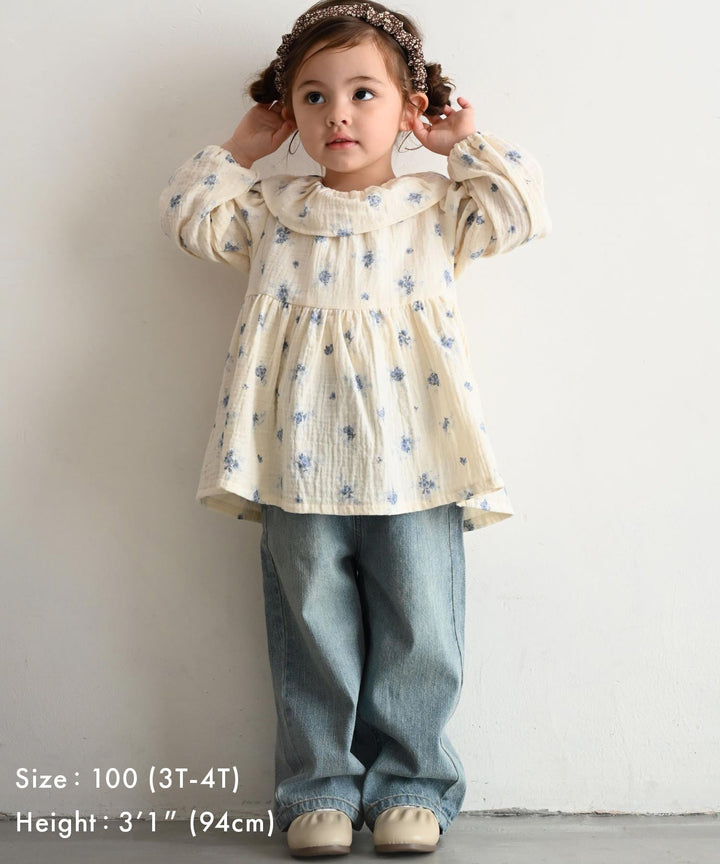 Vintage-Style Denim Pants