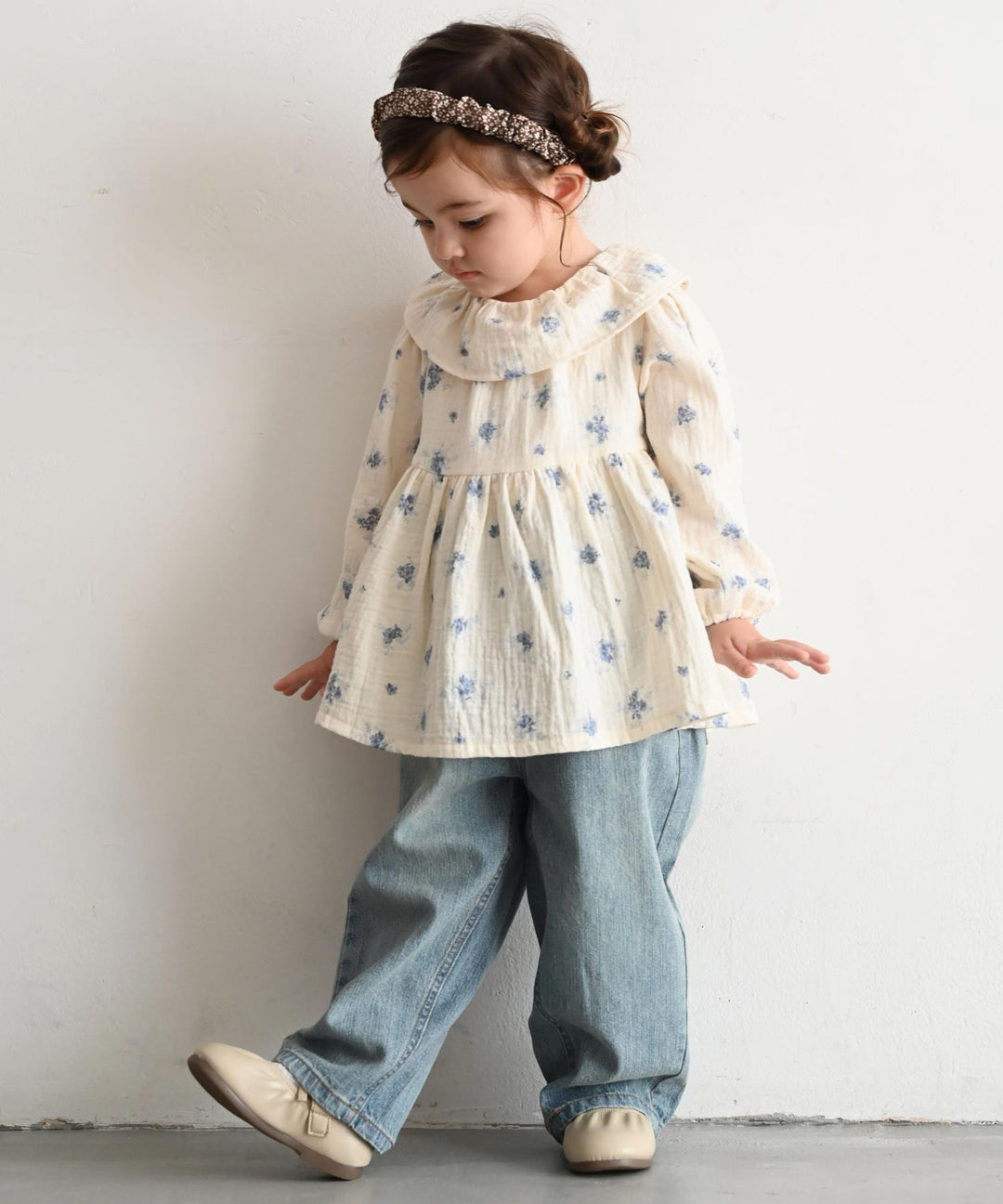 Vintage-Style Denim Pants