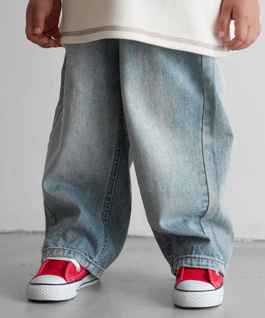 Vintage-Style Denim Pants