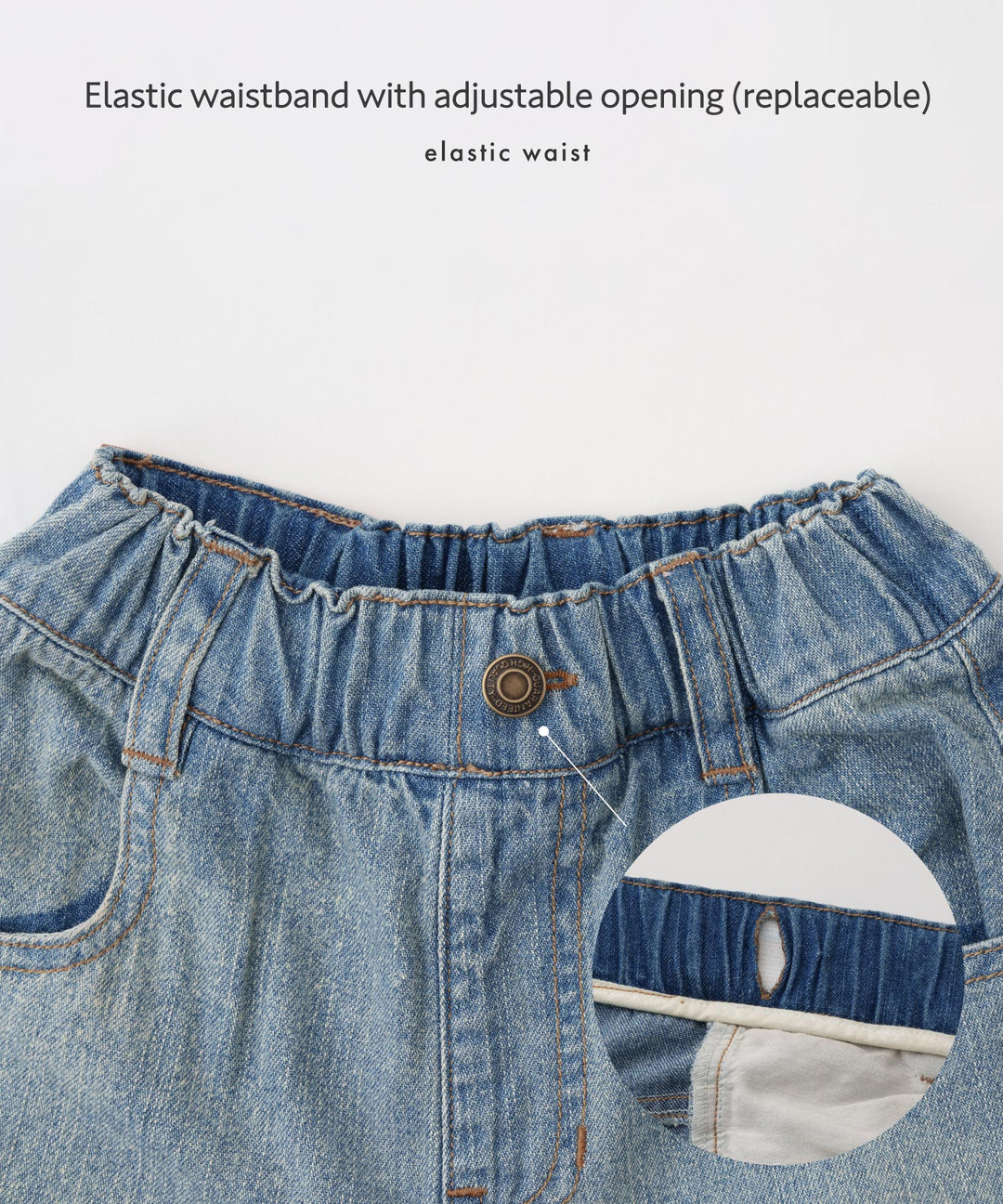 Vintage-Style Denim Pants