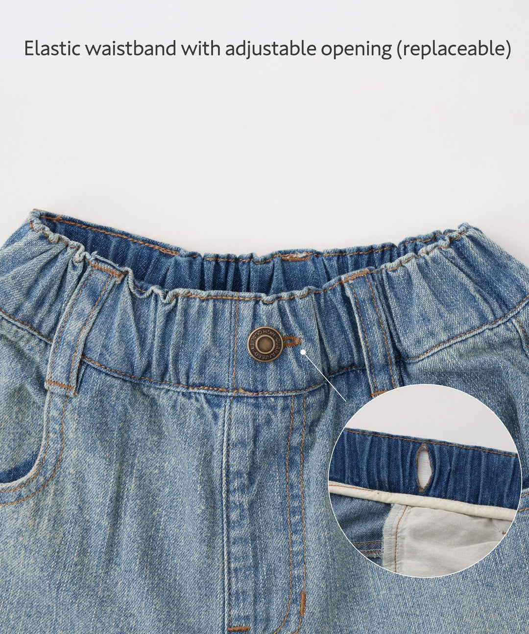 Vintage-Style Denim Pants
