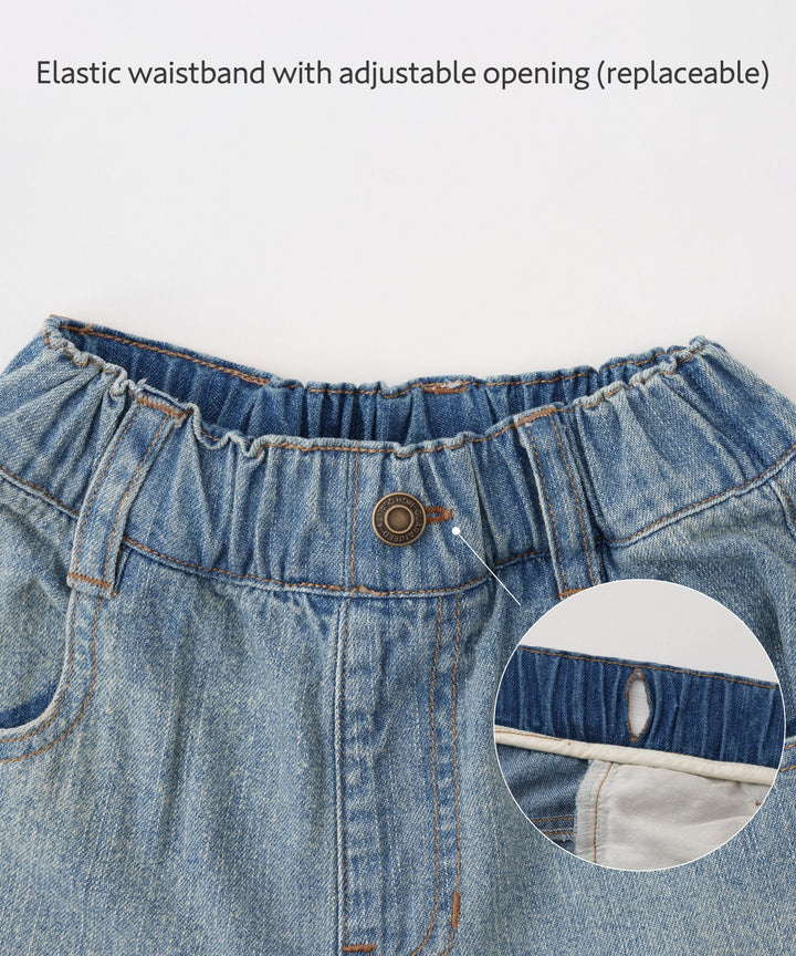 Vintage-Style Denim Pants