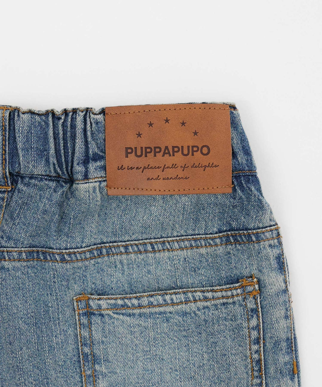 Vintage-Style Denim Pants