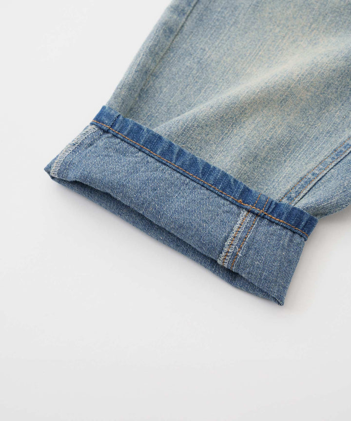 Vintage-Style Denim Pants
