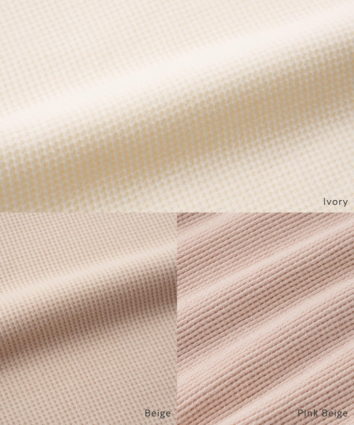 Long-Sleeve Waffle Romper with Bonnet