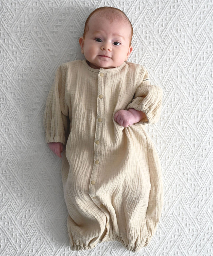 2-Way Double Gauze Coverall Romper