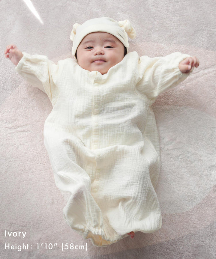 2-Way Double Gauze Coverall Romper
