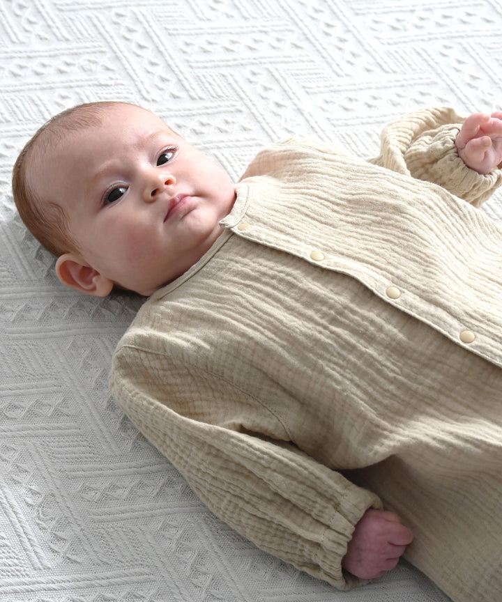 2-Way Double Gauze Coverall Romper