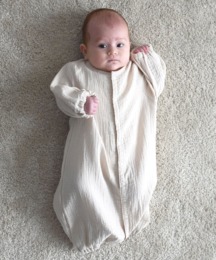 2-Way Double Gauze Coverall Romper