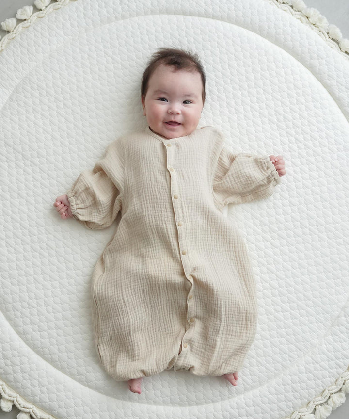 2-Way Double Gauze Coverall Romper