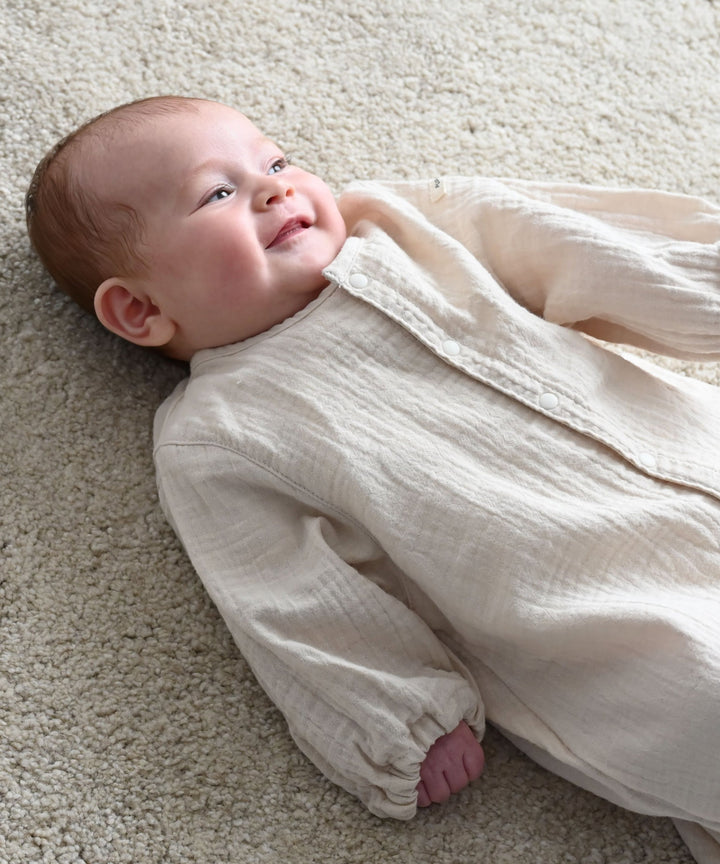 2-Way Double Gauze Coverall Romper