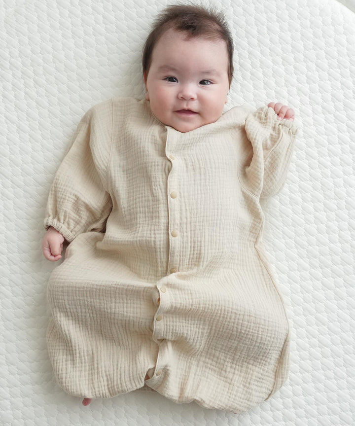 2-Way Double Gauze Coverall Romper