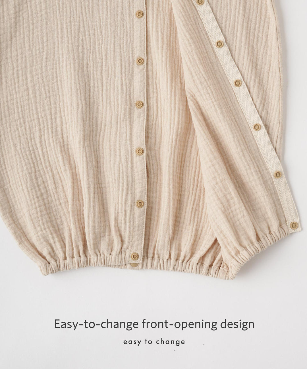 2-Way Double Gauze Coverall Romper