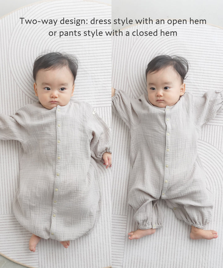 2-Way Double Gauze Coverall Romper