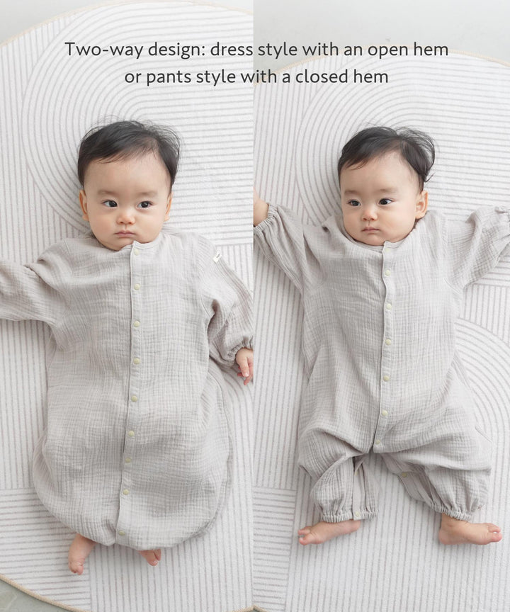 2-Way Double Gauze Coverall Romper