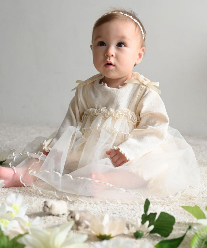 Tulle Frill One-Piece Romper