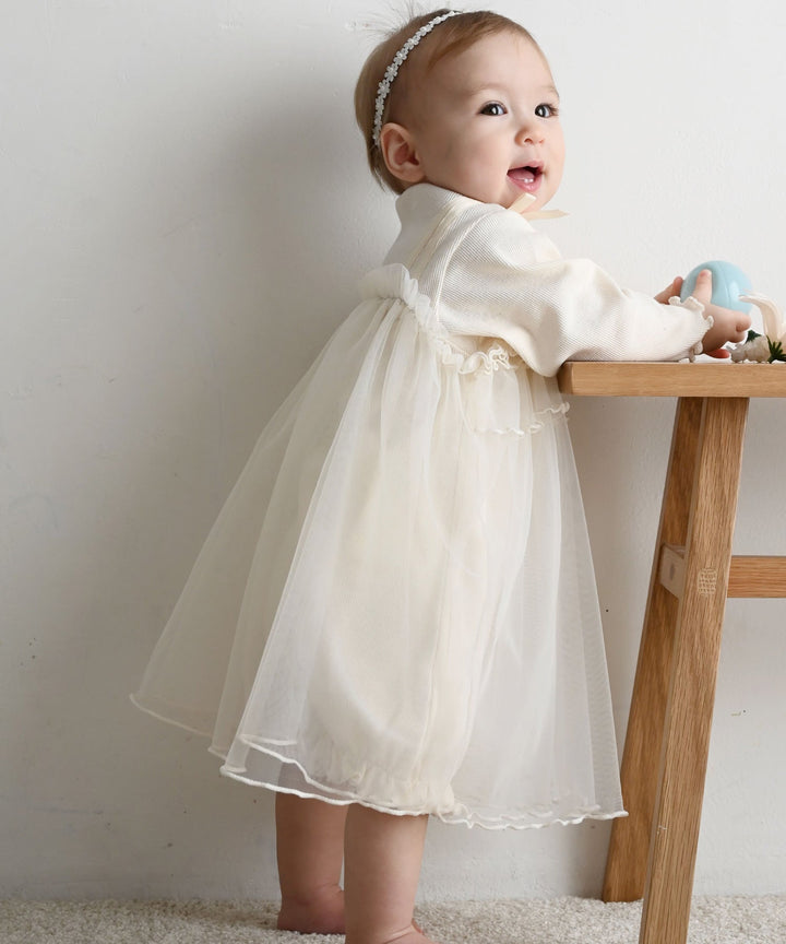 Tulle Frill One-Piece Romper